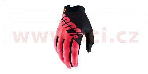 rukavice ITRACK, 100% -USA (černá/růžová